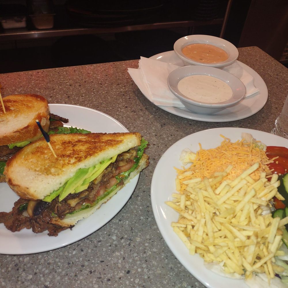 Denny's - Steak sandwich and a side of salad - Breakfast & Brunch Near Me - Reedley, California