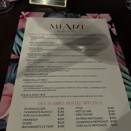 Menu brunch