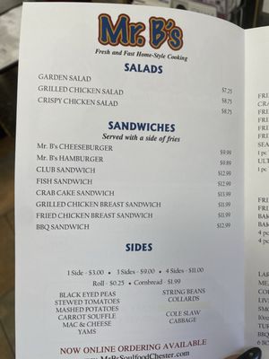 Menu photo 2 Mr B's Chester, VA Menu photo 2 Mr B's Chester, VA