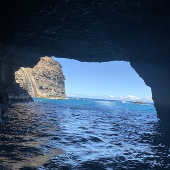 Na Pali Experience - Coming out of the cave - Boating Near Me - Kekaha, Hawaii Na Pali Experience - Coming out of the cave - Boating Near Me - Kekaha, Hawaii
