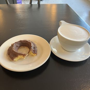 Post Coffee - Chocolate donut and chai latte - Coffee & Tea Near Me - Kansas City, Missouri Post Coffee - Chocolate donut and chai latte - Coffee & Tea Near Me - Kansas City, Missouri
