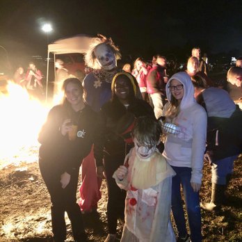 Eerie Acres Farm - Our group, plus an adult clown and young clown worker - they looked awesome and played the part well! - Haunted Houses Near Me - Butler, Pennsylvania Eerie Acres Farm - Our group, plus an adult clown and young clown worker - they looked awesome and played the part well! - Haunted Houses Near Me - Butler, Pennsylvania