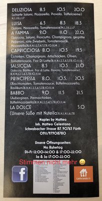 Menu photo 2 Naples by Matteo Fürth, BY