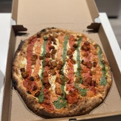 IL Forno a Legna - Raritan - Tri-Colored Pizza with added Crispy Chicken