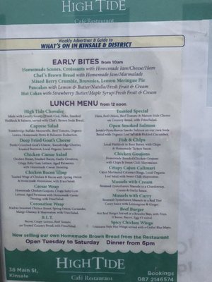 Menu photo 3 High Tide Kinsale, CO