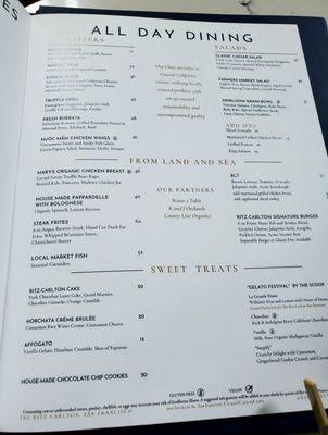 Menu photo 1 The Lounge San Francisco, CA Menu photo 1 The Lounge San Francisco, CA