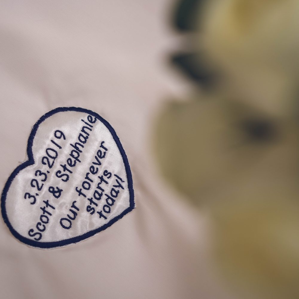 Aynur's Alterations - monogrammed heart Aynur sewed in - Sewing & Alterations Near Me - Arlington Heights, Illinois