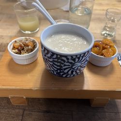 The Cultured Pickle Shop - Chocolate amazake pudding and warm amazake drink with ginger