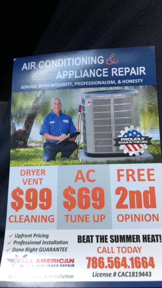 ALL AMERICAN AC & APPLIANCE REPAIR Updated September 2024 Miramar