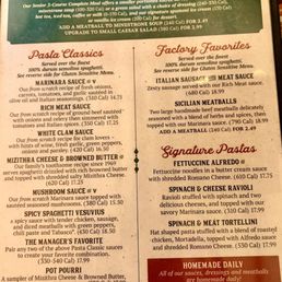 Senior Menu Senior Menu