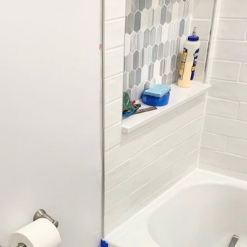 Dutchess Carpentry  - Bathroom tile with custom niche - Handyman Near Me