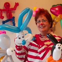 Jolly Holly the Clown - Jolly Holly and some of her balloons