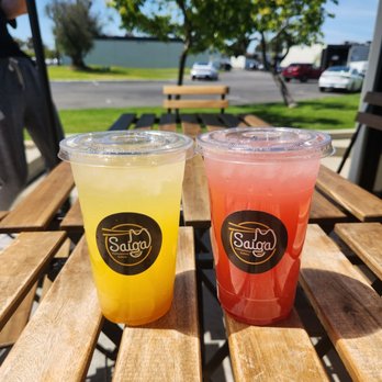 Saiga Vietnamese Eatery - Kumquat spritzer and strawberry lemonade - Vietnamese Near Me - Irvine, California Saiga Vietnamese Eatery - Kumquat spritzer and strawberry lemonade - Vietnamese Near Me - Irvine, California