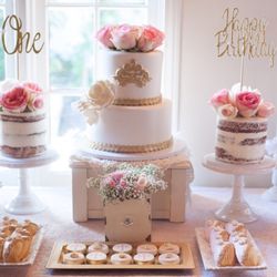 SugarPartiesLA - Shabby chic first birthday