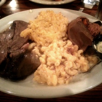 Cracker Barrel Old Country Store - Pot roast with mac, potato hash and sweet baked potato.... carb/starch overload - American Near Me - Lancaster, Pennsylvania Cracker Barrel Old Country Store - Pot roast with mac, potato hash and sweet baked potato.... carb/starch overload - American Near Me - Lancaster, Pennsylvania