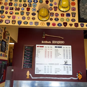 Hot Mama's Espresso - a menu and a fireman's helmet - Coffee & Tea Near Me - Walla Walla, Washington Hot Mama's Espresso - a menu and a fireman's helmet - Coffee & Tea Near Me - Walla Walla, Washington