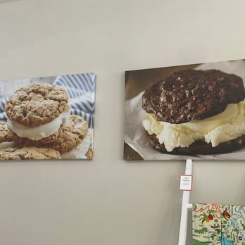 Watanut - two ice cream sandwiches hanging on a wall - Ice Cream & Frozen Yogurt Near Me - Fernandina Beach, Florida Watanut - two ice cream sandwiches hanging on a wall - Ice Cream & Frozen Yogurt Near Me - Fernandina Beach, Florida