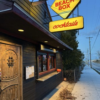 Beach Box - Beach Box sign and outside - Dive Bars Near Me - Gary, Indiana