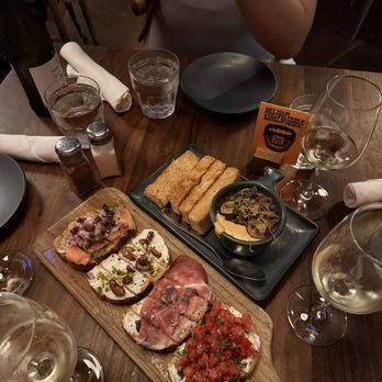 Postino Park Place - Mushroom Fondue - Wine Bars Near Me - Irvine, California Postino Park Place - Mushroom Fondue - Wine Bars Near Me - Irvine, California