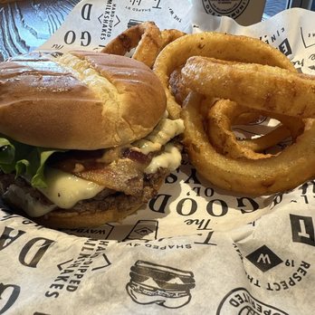 Wayback Burgers - CAJUN BURGER and Onion Rings - American Near Me - Orlando, Florida Wayback Burgers - CAJUN BURGER and Onion Rings - American Near Me - Orlando, Florida