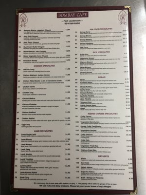 Menu photo 5 Bombay Cafe oakland park, FL Menu photo 5 Bombay Cafe oakland park, FL