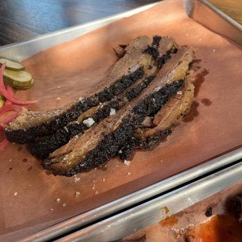 Sophie's BBQ - 1/2lb brisket nice bark and smoke ring tender moist and tasty! - Barbeque Near Me - Havertown, Pennsylvania Sophie's BBQ - 1/2lb brisket nice bark and smoke ring tender moist and tasty! - Barbeque Near Me - Havertown, Pennsylvania