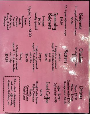 Menu photo 1 The Beignet Cafe Cleveland, TN