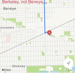 Berkeley Metra Station - 1/8/25 location correction.  Should be Berkeley, not Berwyn