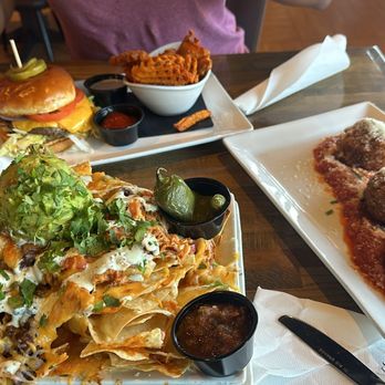 The Porch - Chicken Chicken Tinga Nachos, Porch's Famous Mac and Cheese, burger - Cocktail Bars Near Me - Tempe, Arizona The Porch - Chicken Chicken Tinga Nachos, Porch's Famous Mac and Cheese, burger - Cocktail Bars Near Me - Tempe, Arizona