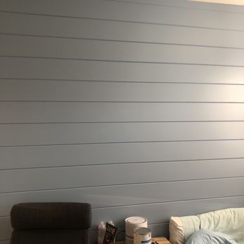 Palacios Painting - Statement wall with planks and color. - Painters Near Me - San Ramon, California