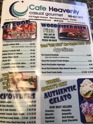 Menu photo 7 Cafe Heavenly New Smyrna Beach, FL