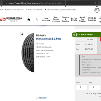 Fitzgerald Hyundai - THEIR web site clearly shows installed price! - Car Dealers Near Me - Rockville, Maryland Fitzgerald Hyundai - THEIR web site clearly shows installed price! - Car Dealers Near Me - Rockville, Maryland