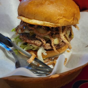 Islands Restaurant - Kilauea burger with impossible patty - American Near Me - Anaheim Hills, California Islands Restaurant - Kilauea burger with impossible patty - American Near Me - Anaheim Hills, California