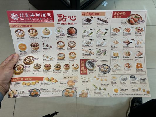 Menu photo 7 Neptune Seafood Restaurant Burnaby, BC