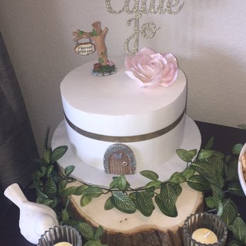 Rose Bakery - I found this cake on their Yelp page, I ordered it as is with the ribbon and flower and embellished it with fairy figures... - Bakeries Near Me - Van Nuys, California Rose Bakery - I found this cake on their Yelp page, I ordered it as is with the ribbon and flower and embellished it with fairy figures... - Bakeries Near Me - Van Nuys, California