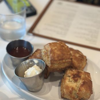 Paperboy East - Biscuit basket: SO crisp on the outside - Coffee & Tea Near Me - Austin, Texas