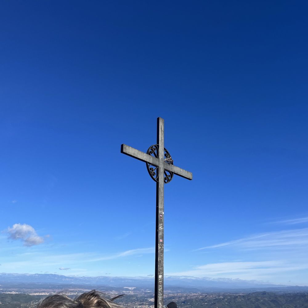Castlexperience - Large cross in the mountains of the Monastery - Wine Tours Near Me - Barcelona, B