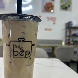 The Bep Teahouse - The happy camper tea. Boba and pudding, I declined the crystal boba that it comes with. Super delicious