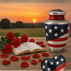 LoveStrong Cremation Center - AMERICAN FLAG URN