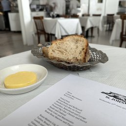 Bread and butter on the house Bread and butter on the house