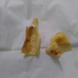 This is what comes out after just one session of ear candling with Nelly.