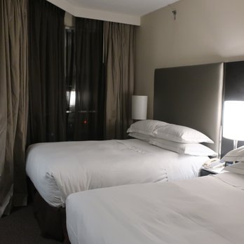 Hilton Toronto/Markham Suites Conference Centre & Spa - Our bed room with two queens. - Hotels Near Me - Markham, Ontario