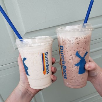 Dutch Bros Coffee - French Vanilla Bean Frost (Small) // Trifecta Frost (Medium) - Juice Bars & Smoothies Near Me - Aurora, Colorado