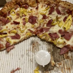Sub par pizza. So sad. Sub par pizza. So sad.