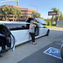 Pilot Limousine Service - Our driver dropping us off at the sizzler on our way to a concert.