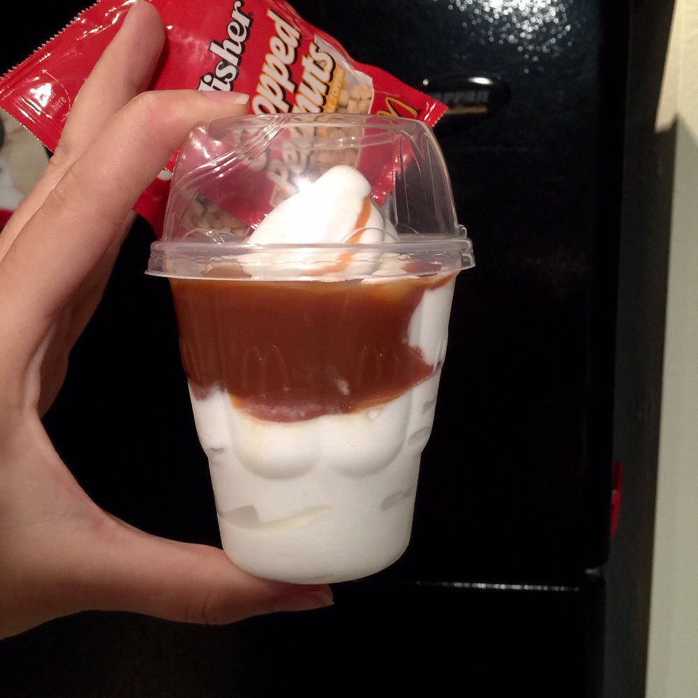 McDonald's - Are my hands just big or has the MC-E-D's Sundae Shrunk? - Burgers Near Me - Fort Myers, Florida McDonald's - Are my hands just big or has the MC-E-D's Sundae Shrunk? - Burgers Near Me - Fort Myers, Florida