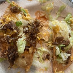 Shredded beef taco! Pathetic!! Shredded beef taco! Pathetic!!