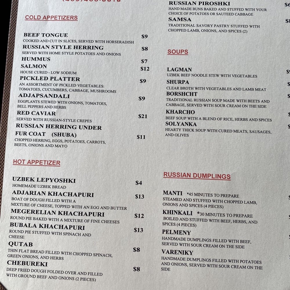 Bubala Cafe & Grill - Uzbek Near Me - Dallas, Texas
