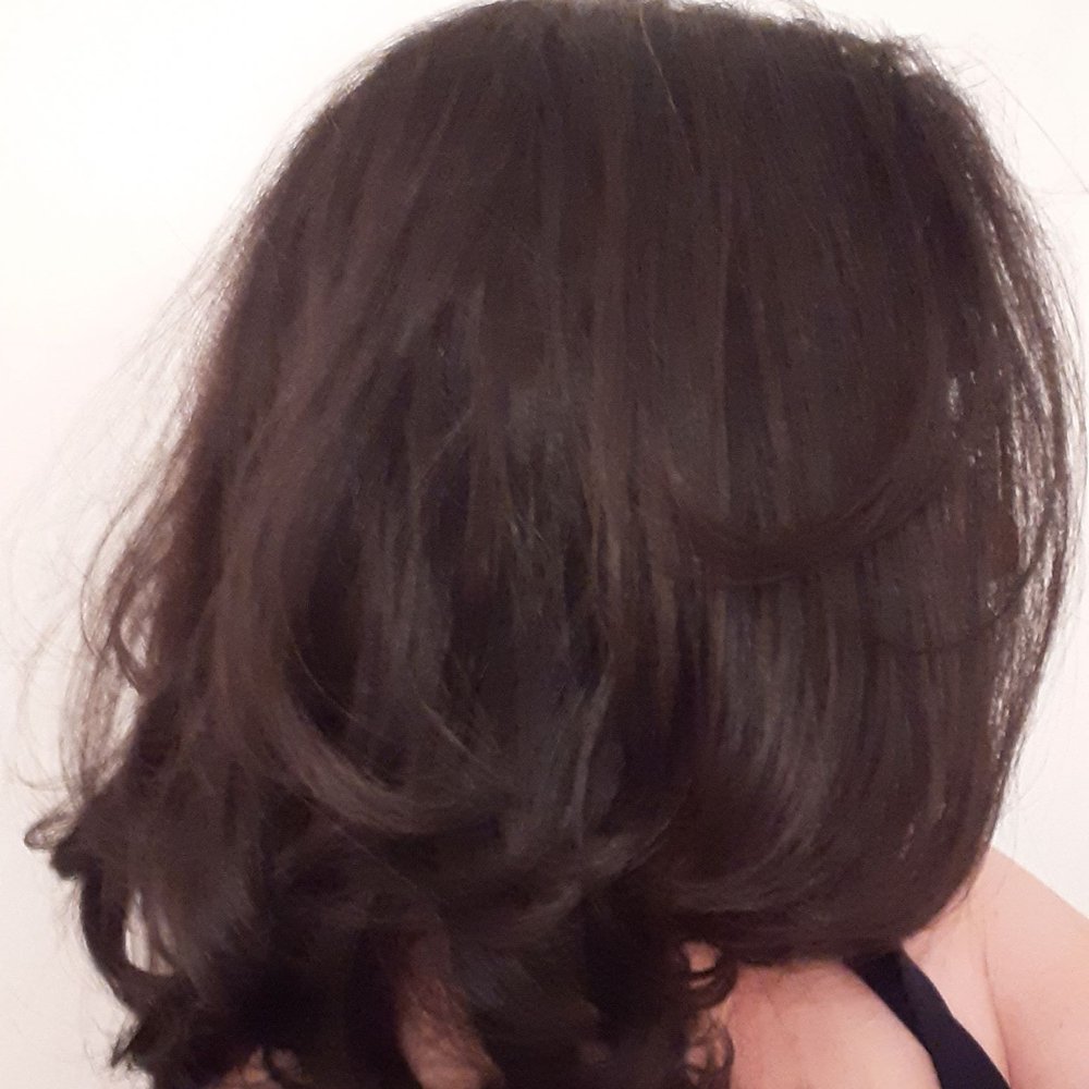 Not the best picture but the layers came out beautifully. Love Adrineh's haircut and style of my hair. Not the best picture but the layers came out beautifully. Love Adrineh's haircut and style of my hair.