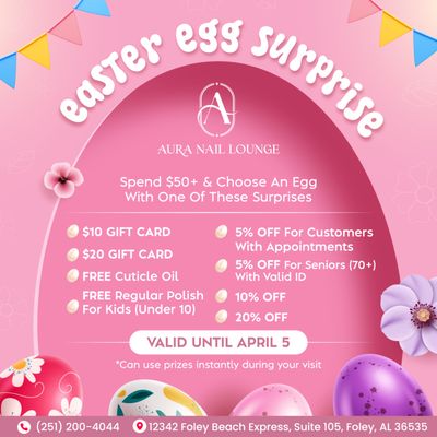 Menu photo 1 Aura Nail Lounge Foley, AL Menu photo 1 Aura Nail Lounge Foley, AL